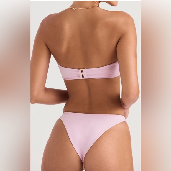 NWT House of CB Medea Delphi Blossom Pink Bandeau Bikini Set - Picture 3 of 5